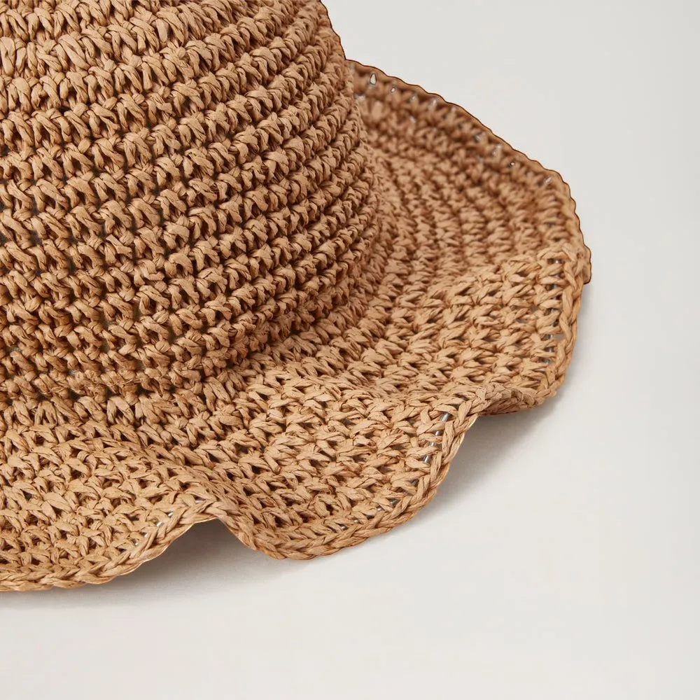 BabyMocs stråhat natur genanvendt 48/50 bøjelig