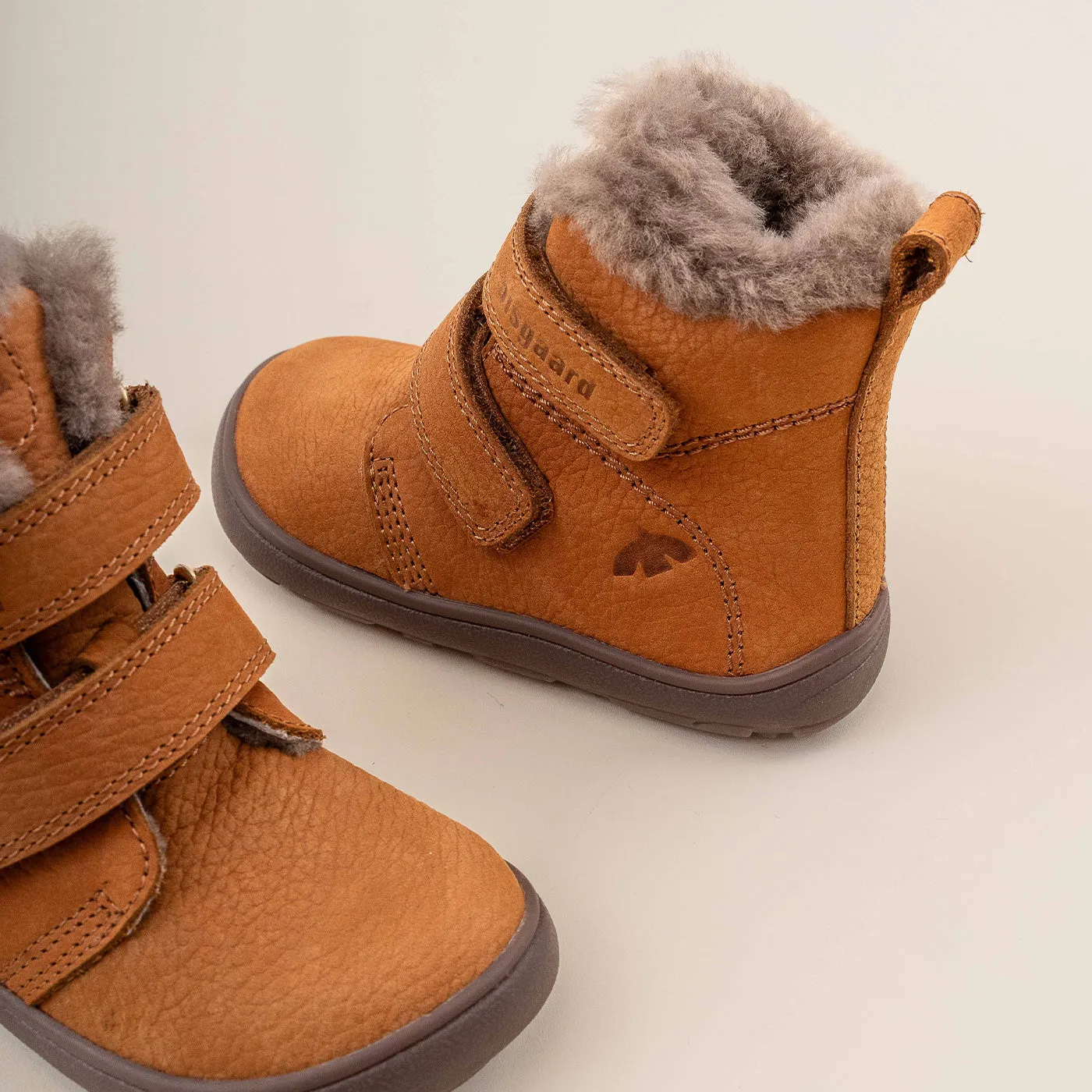 Bisgaard Barefoot Emil vinterstøvle camel lam