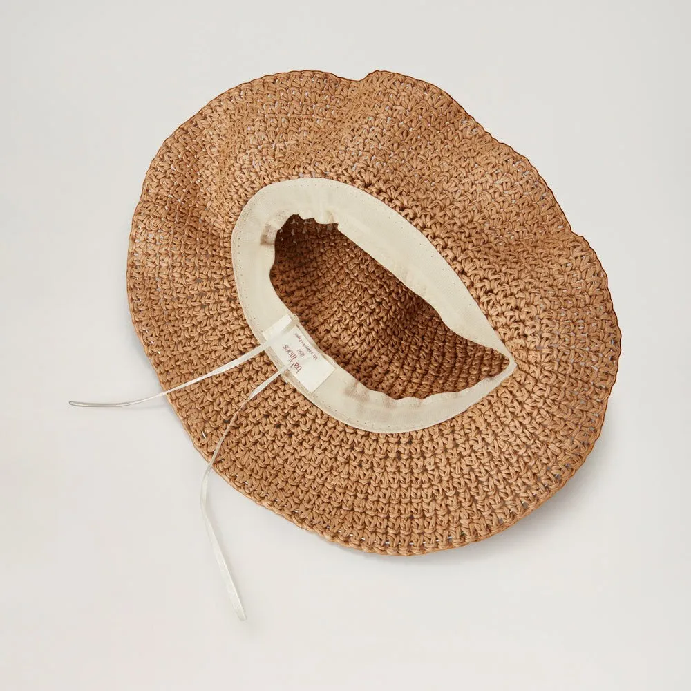BabyMocs stråhat natur genanvendt 48/50 bøjelig