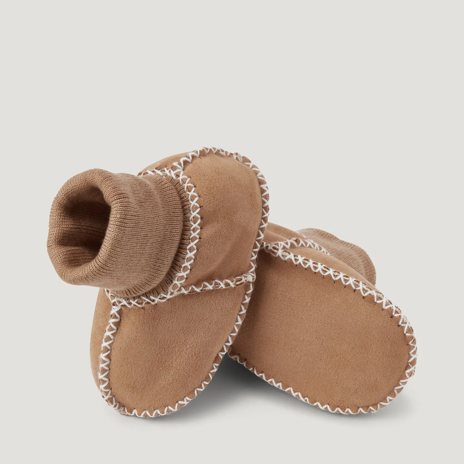 BabyMocs Cosy Mocs futter beige 0-6 måneder