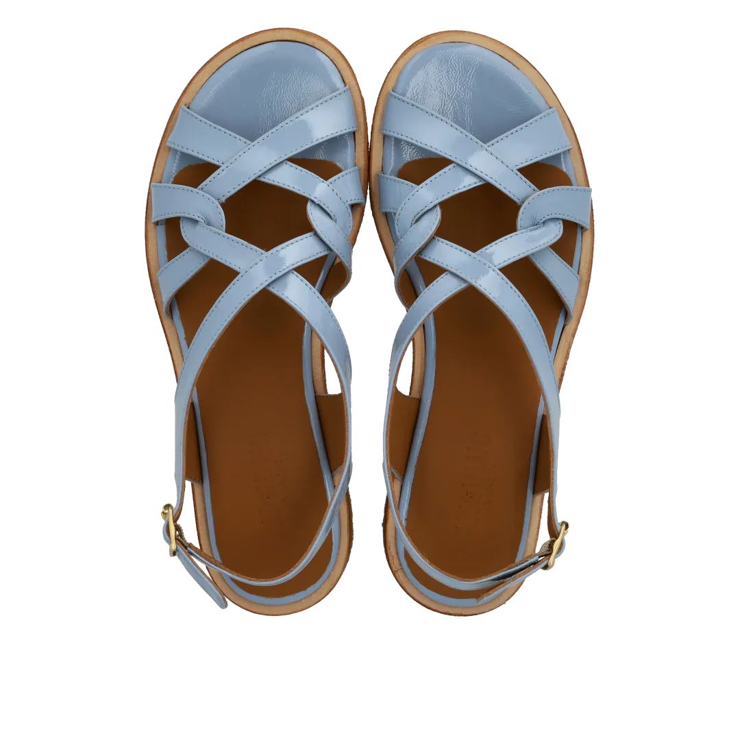 Angulus Sandal med remdetaljer lædersandal