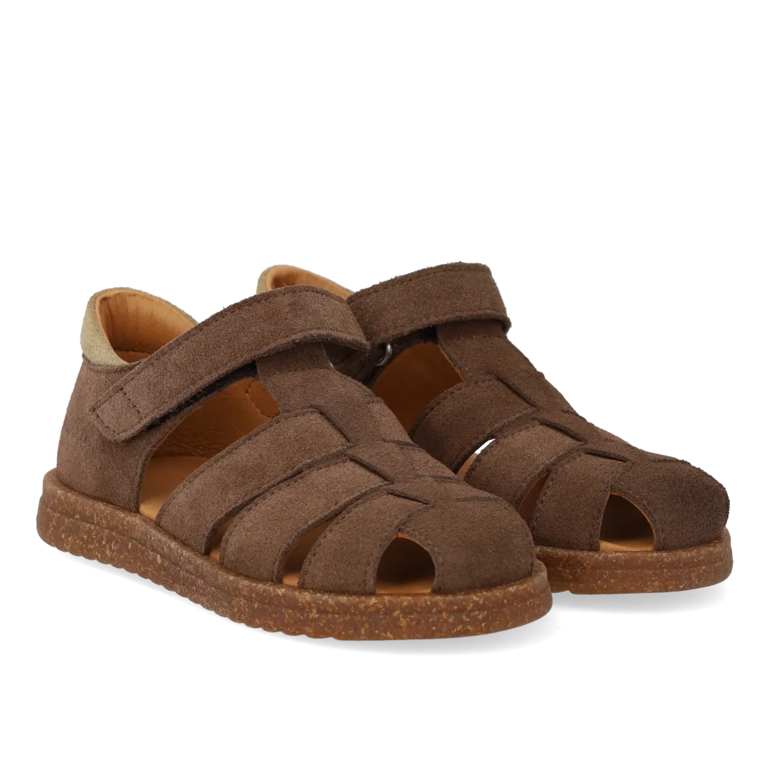 Angulus Sandal med velcrolukning børnesandal ruskind