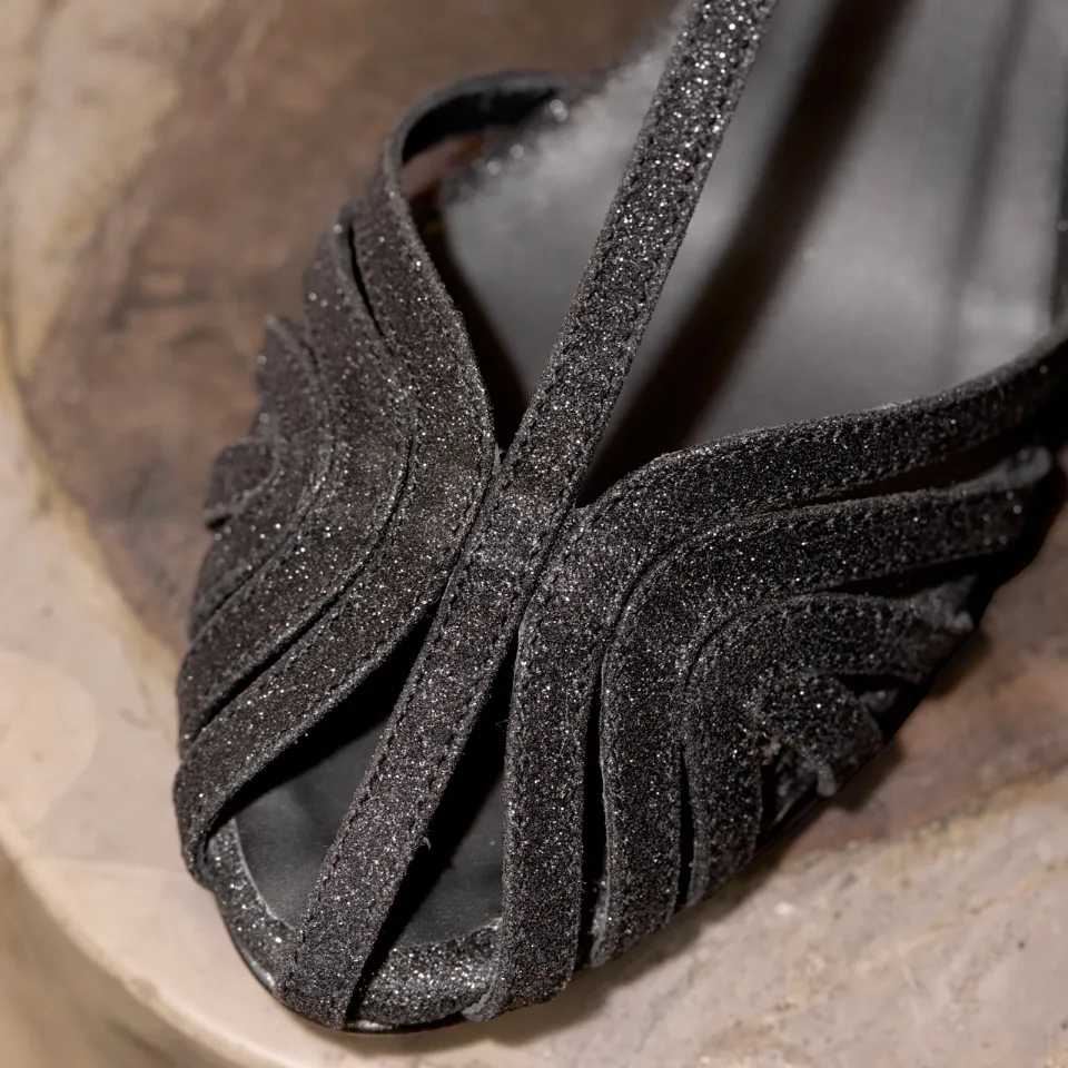 Angulus Glitter Sandal højhælet 6 cm