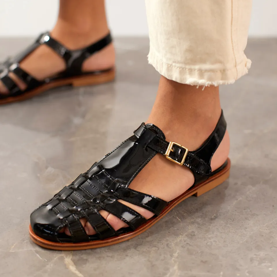 Angulus klassisk Fisherman sandal lædersandal tunitsål