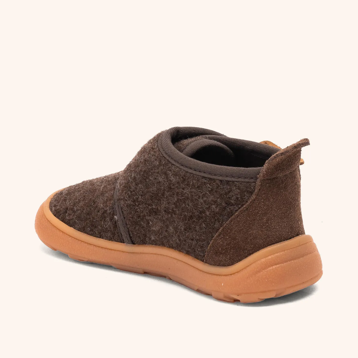 Bisgaard Basic barfodssko brun uld