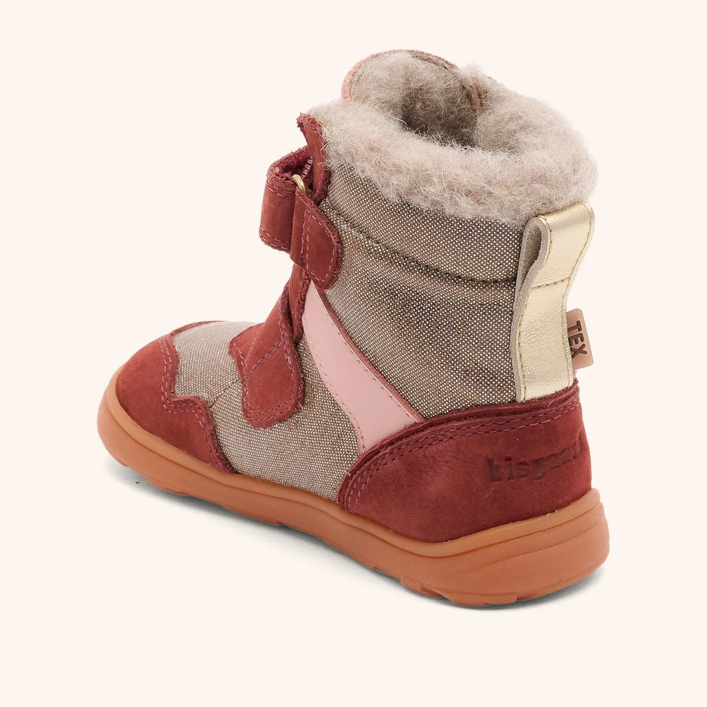 Bisgaard Timo Tex barfodsvinterstøvle bordeaux