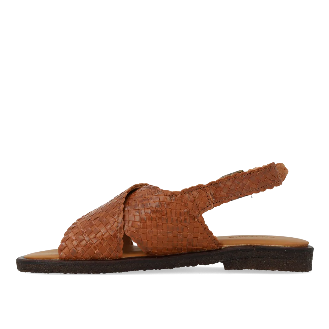 Angulus Håndflettet krydssandal sandal læder