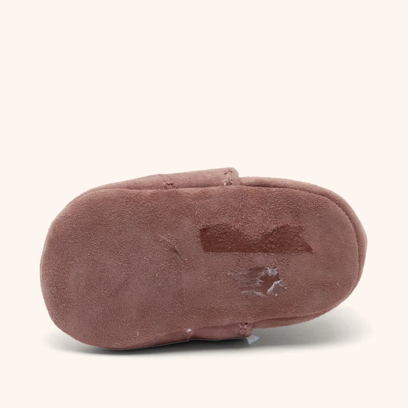 Bisgaard Newborn Dusty Rose kravlesko rose ruskind