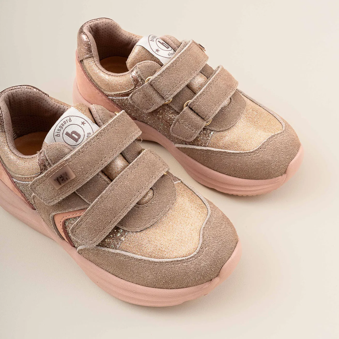 Bisgaard Yuki Tex sneaker glitter beige vandtæt