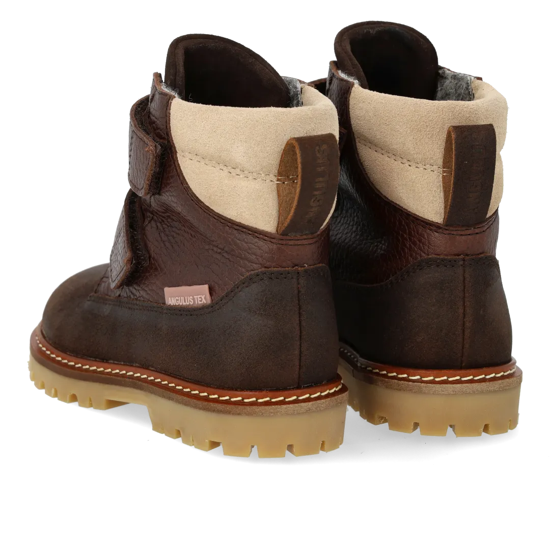 Angulus TEX vinterstøvle velcro merino slidstærk