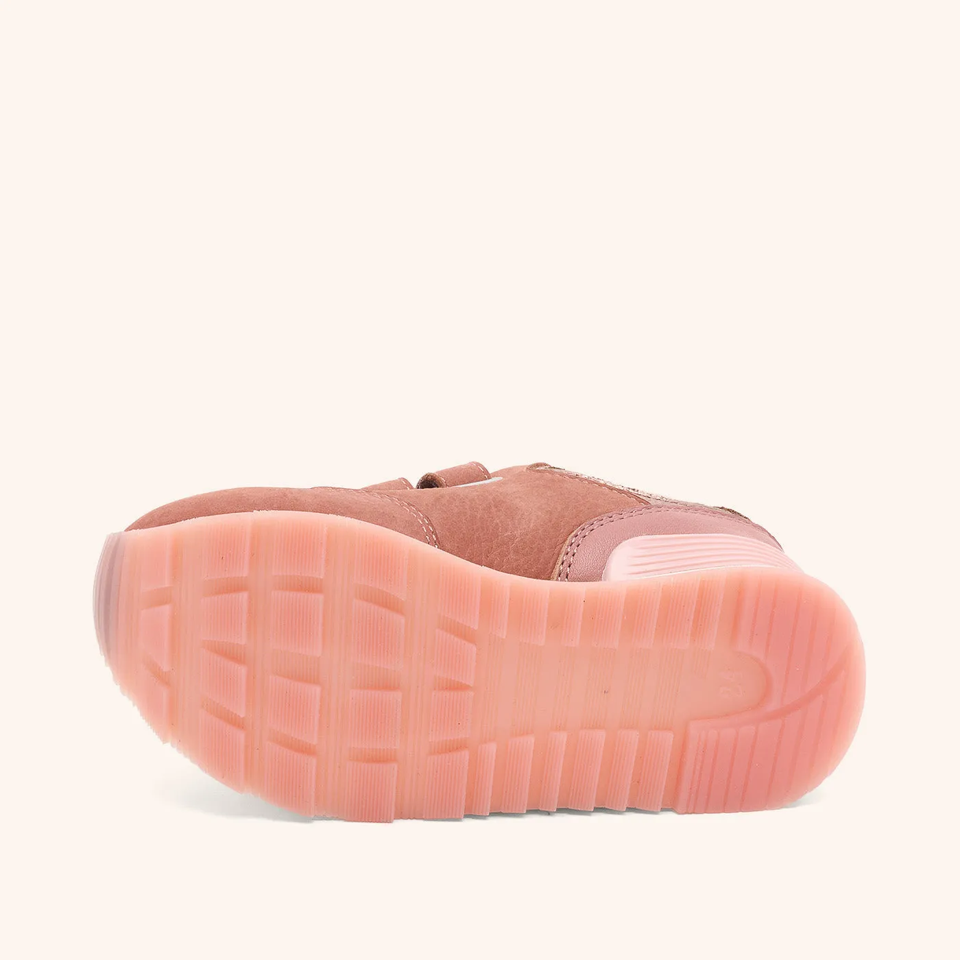 Bisgaard Winston sneaker pink ruskind tekstil