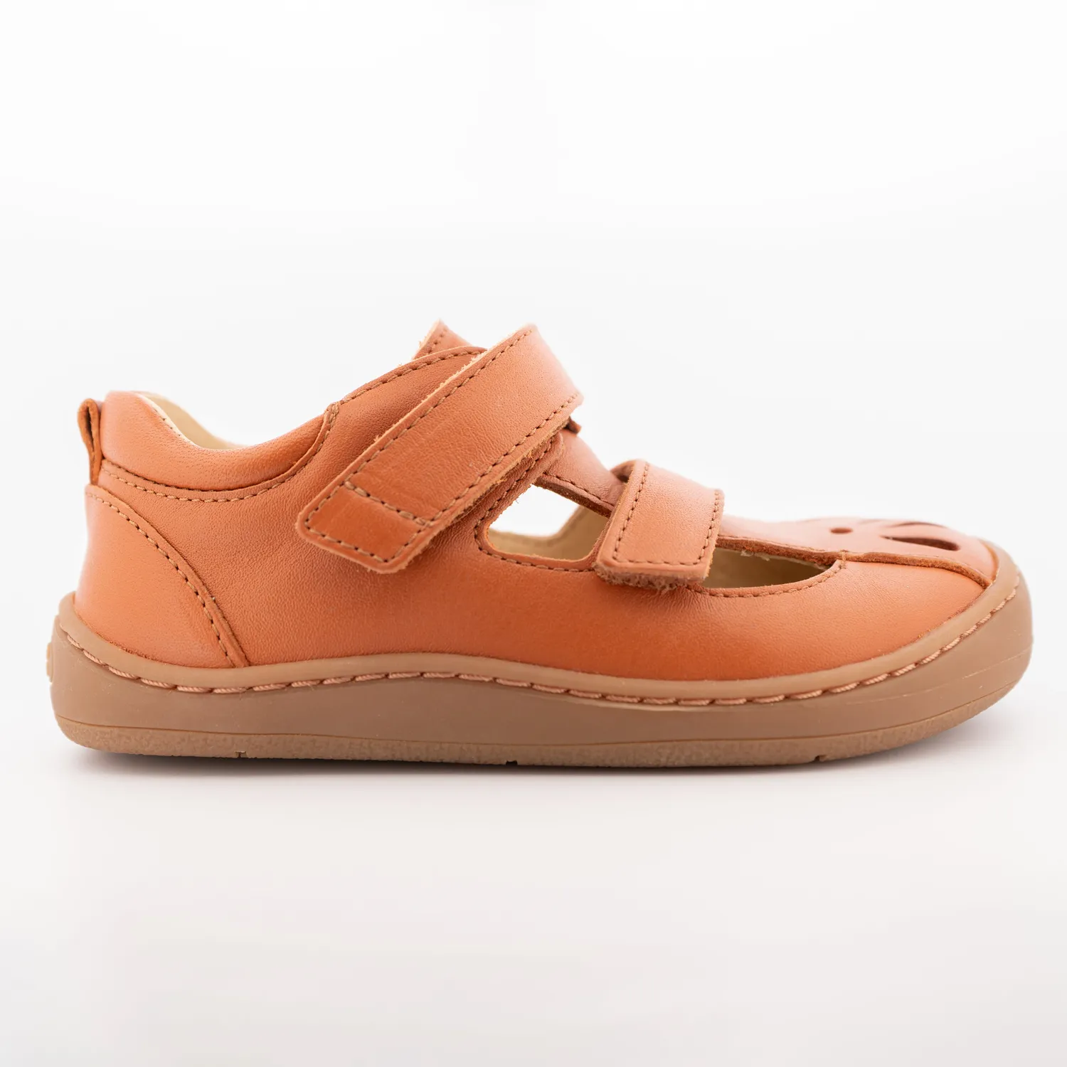 Gogsig MIO Classic Flower barfodssandal med bred tåboks