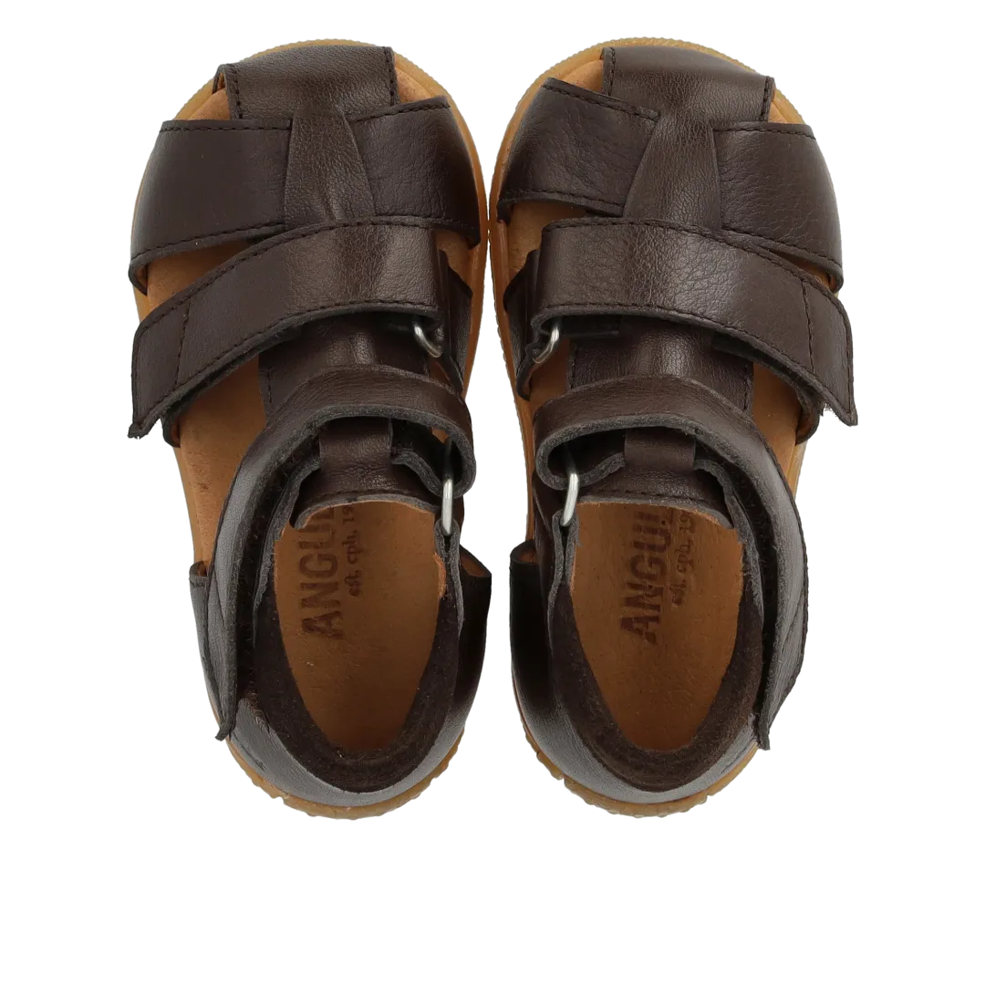 Angulus Sandal dobbelt velcro begyndersandal læder