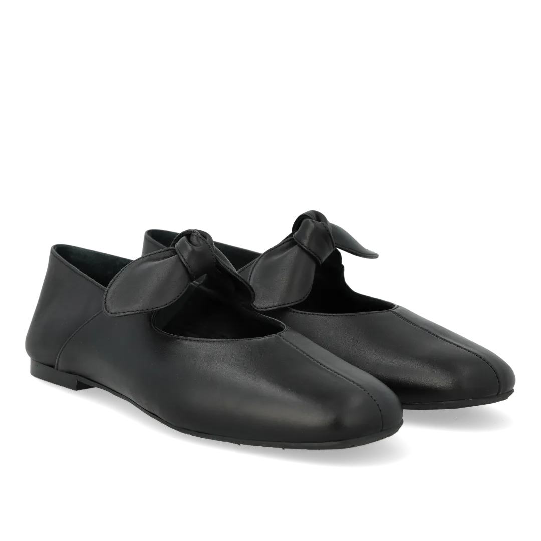 Angulus Ballerina sløjfe dameballerina læder str 36-43