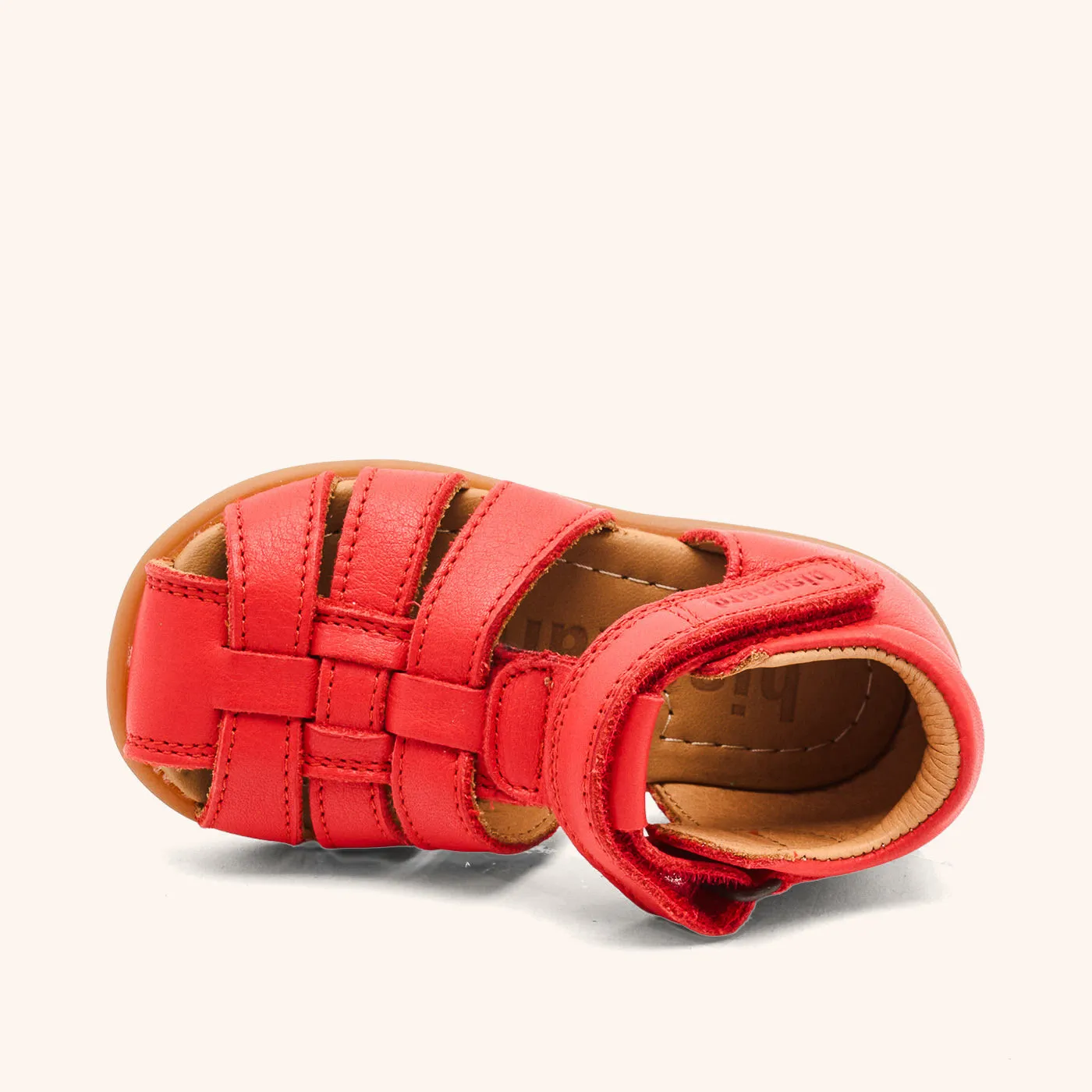 Bisgaard Carly sandal red apple læder