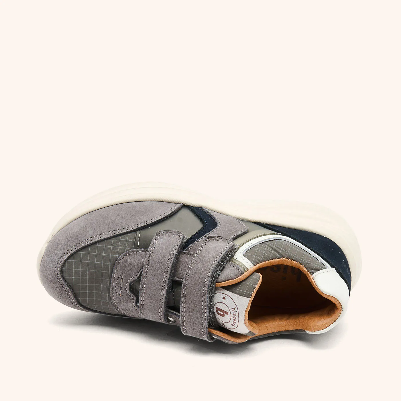 Bisgaard Yuki sneaker stone læder tekstil