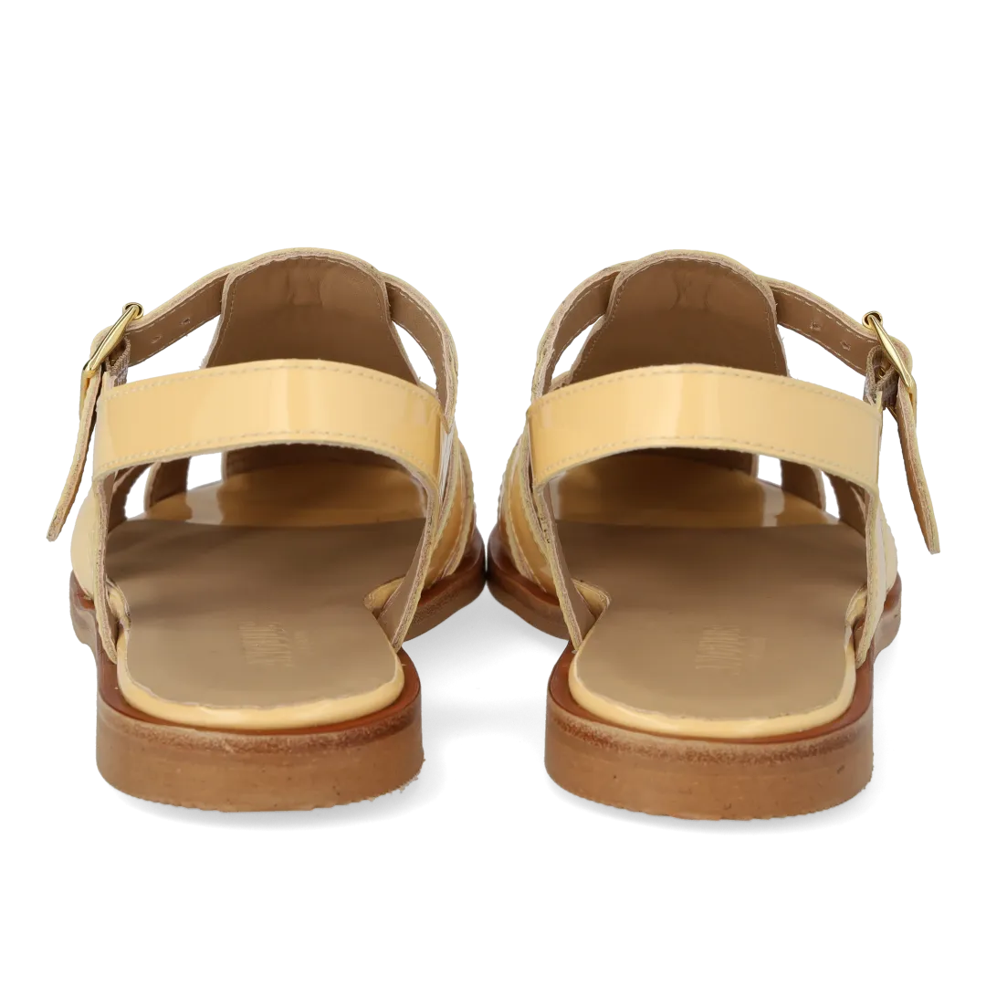 Angulus Klassisk Fisherman sandal i læder med spænde