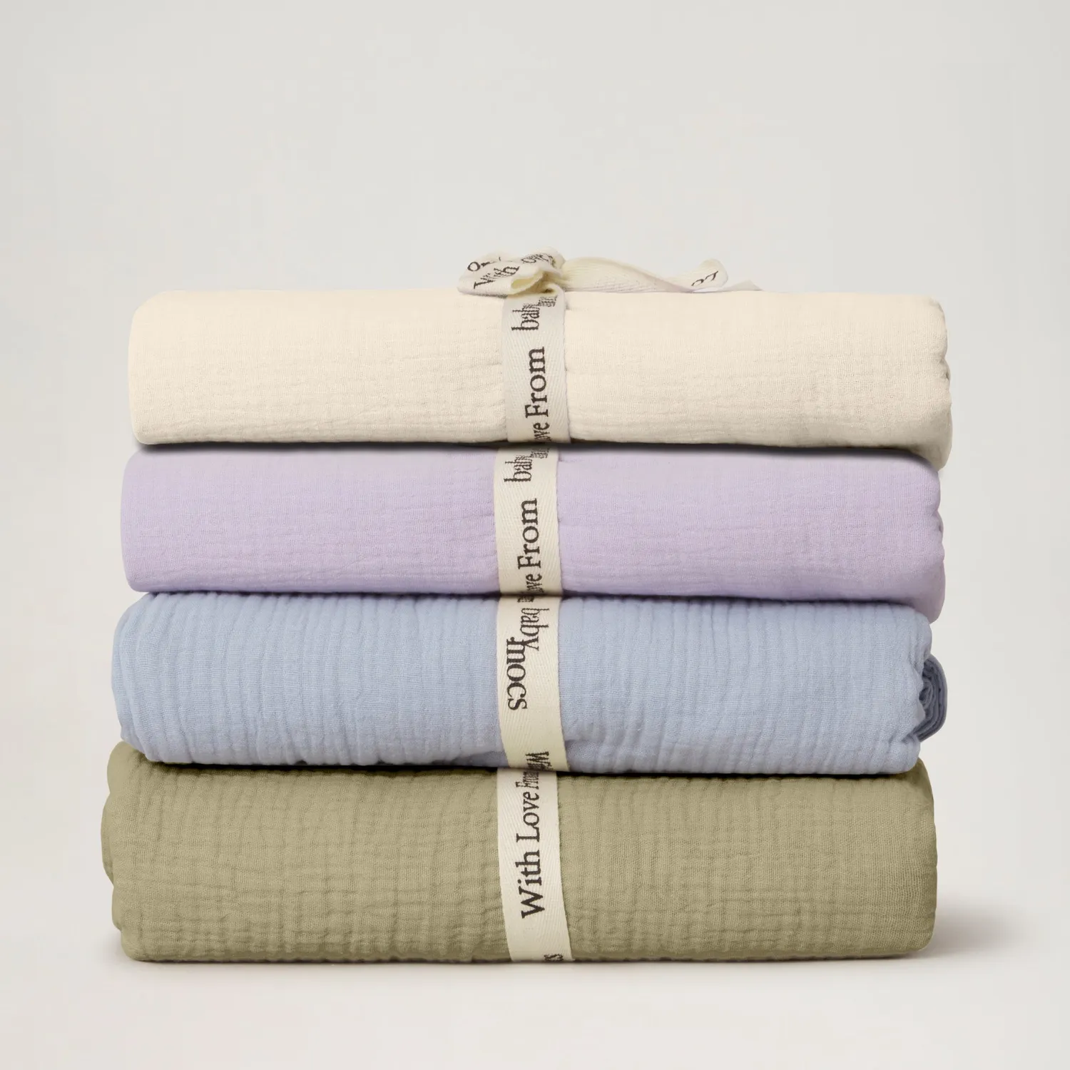 BabyMocs Muslin Swaddle svøb beige 110x110