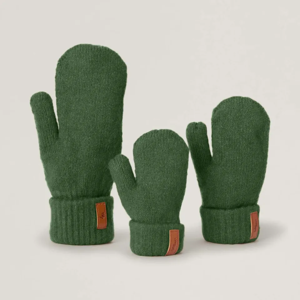 BabyMocs Mittens vanter Greige 0 mdr-2 år