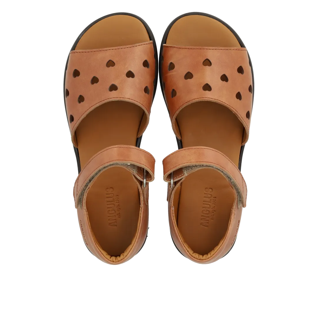 Angulus sandal børn hjertemønster åben tå
