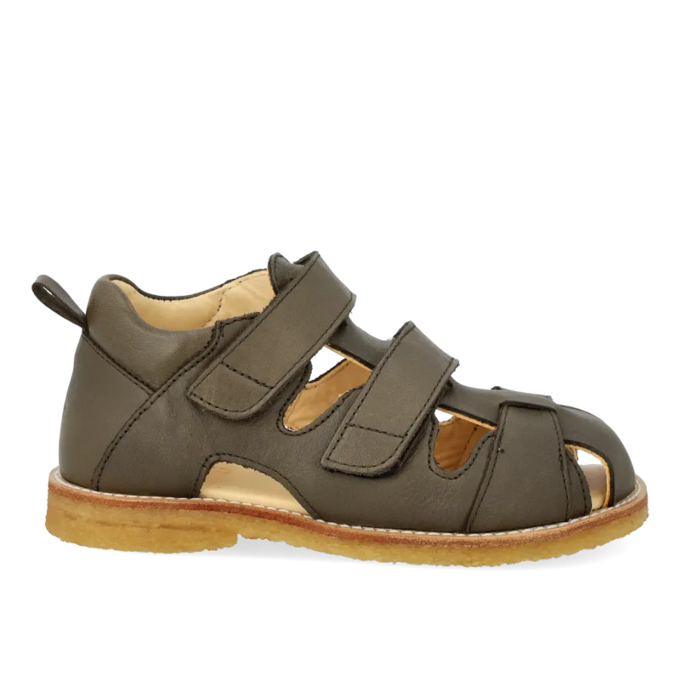 Angulus Sandal med velcro lædersandal børn rummelig