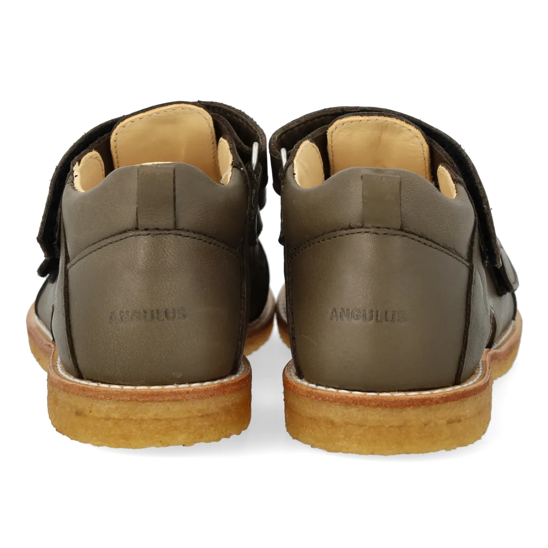 Angulus Sandal med velcro lædersandal børn rummelig
