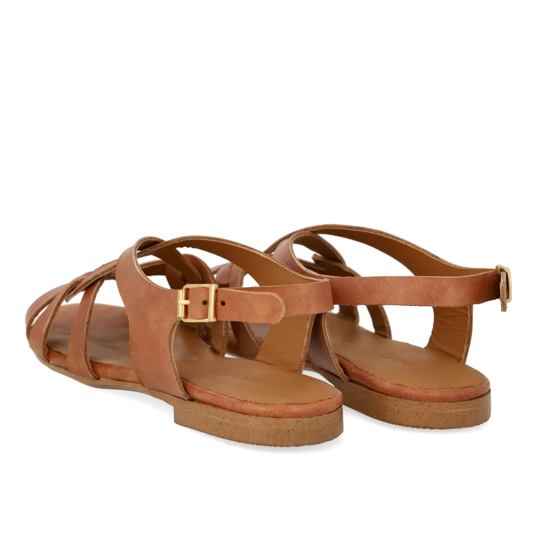 Angulus Sandal Remdetaljer Damesandal Ankelrem Læder