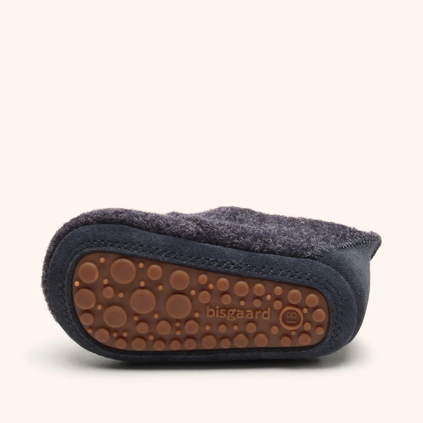 Bisgaard Baby Wool hjemmesko blå i uld