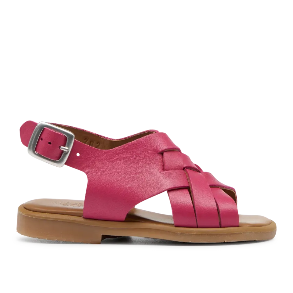 Angulus Fletsandal åben tå børn spændelukning glitter