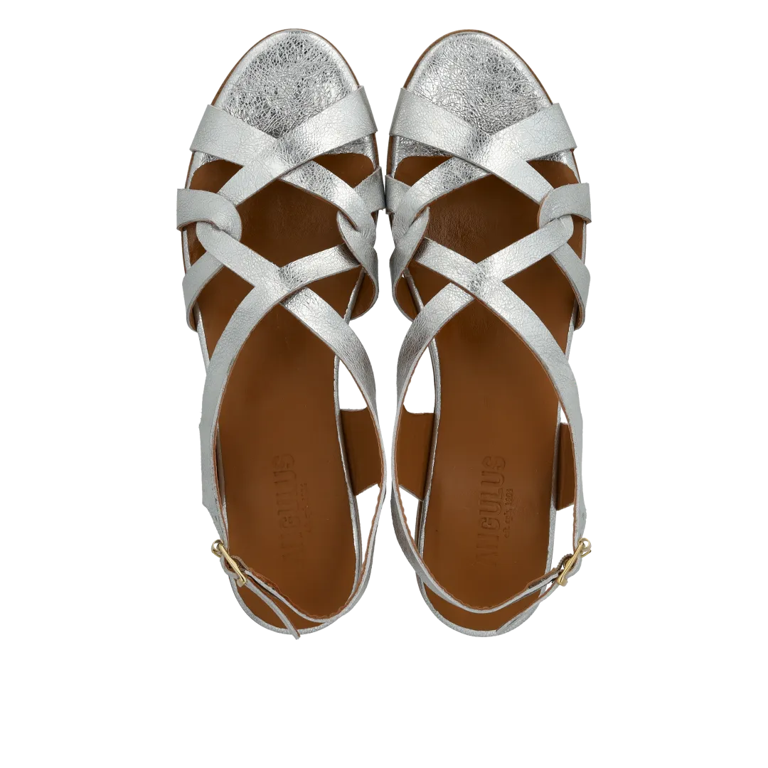 Angulus Sandal med remdetaljer dame lædersandal
