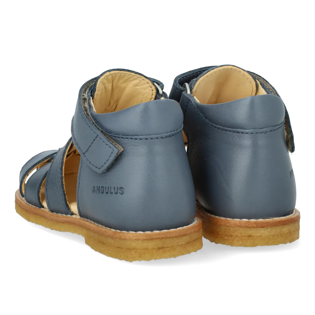 Angulus Begynder sandal med velcro lædersandal lukket tå