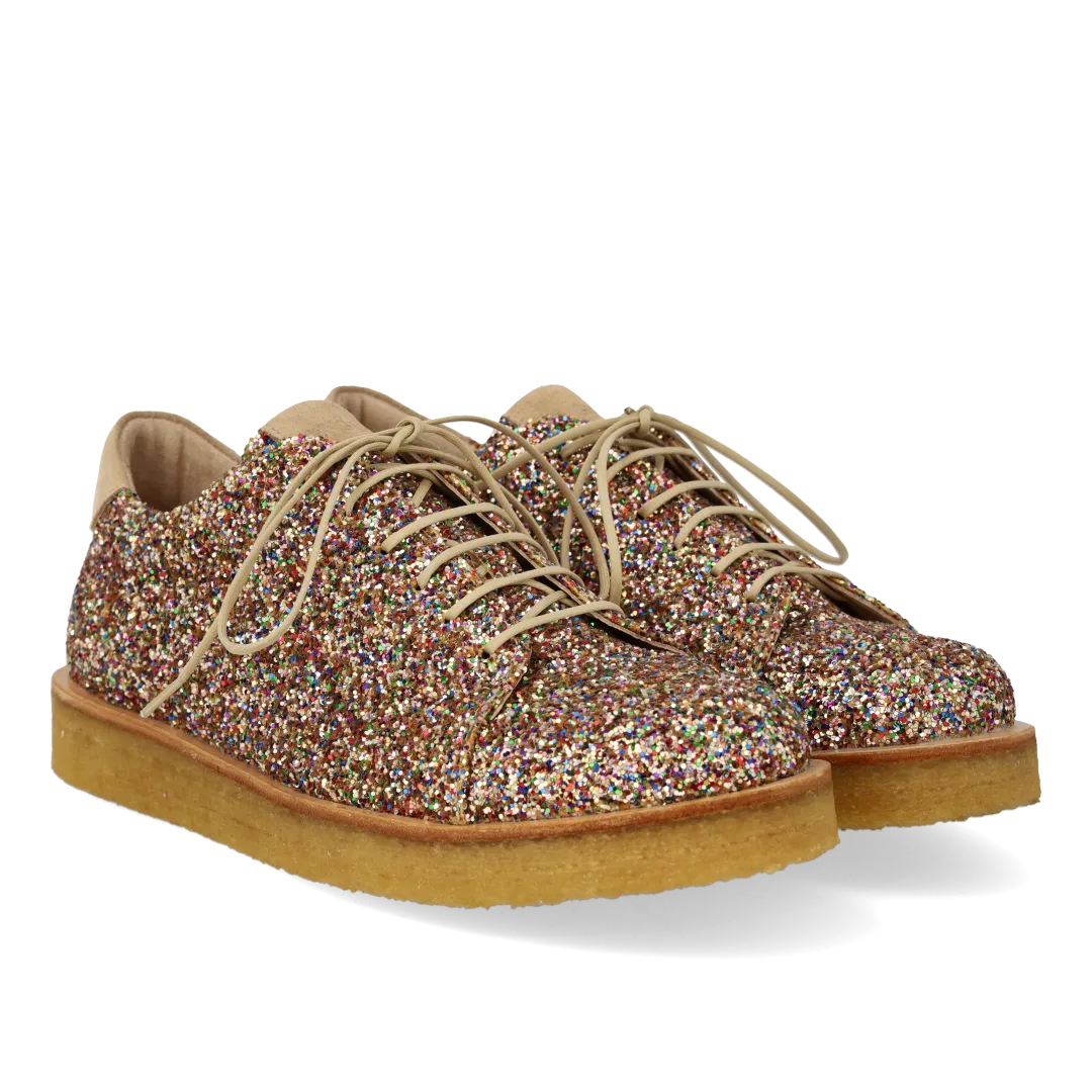 Angulus Glitter sneaker damesneakers plateau ½ nr større