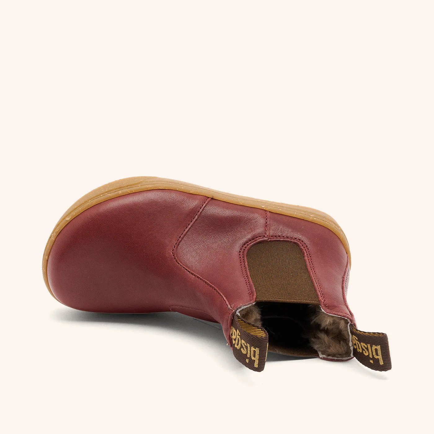 Bisgaard Barefoot Ene Lamb chelsea-støvle bordeaux
