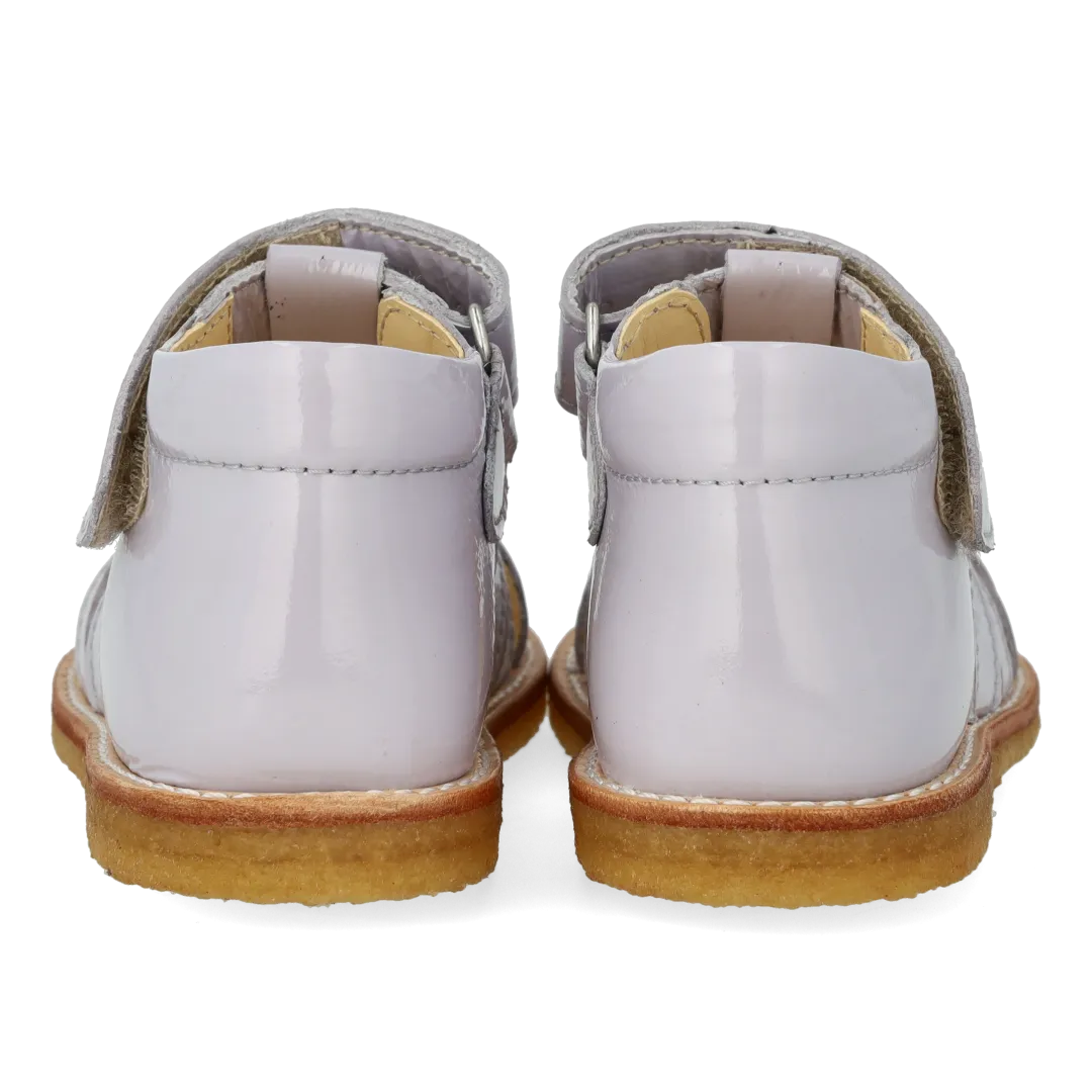 Angulus Hjertesandal med glitter og velcrolukning børnesandal