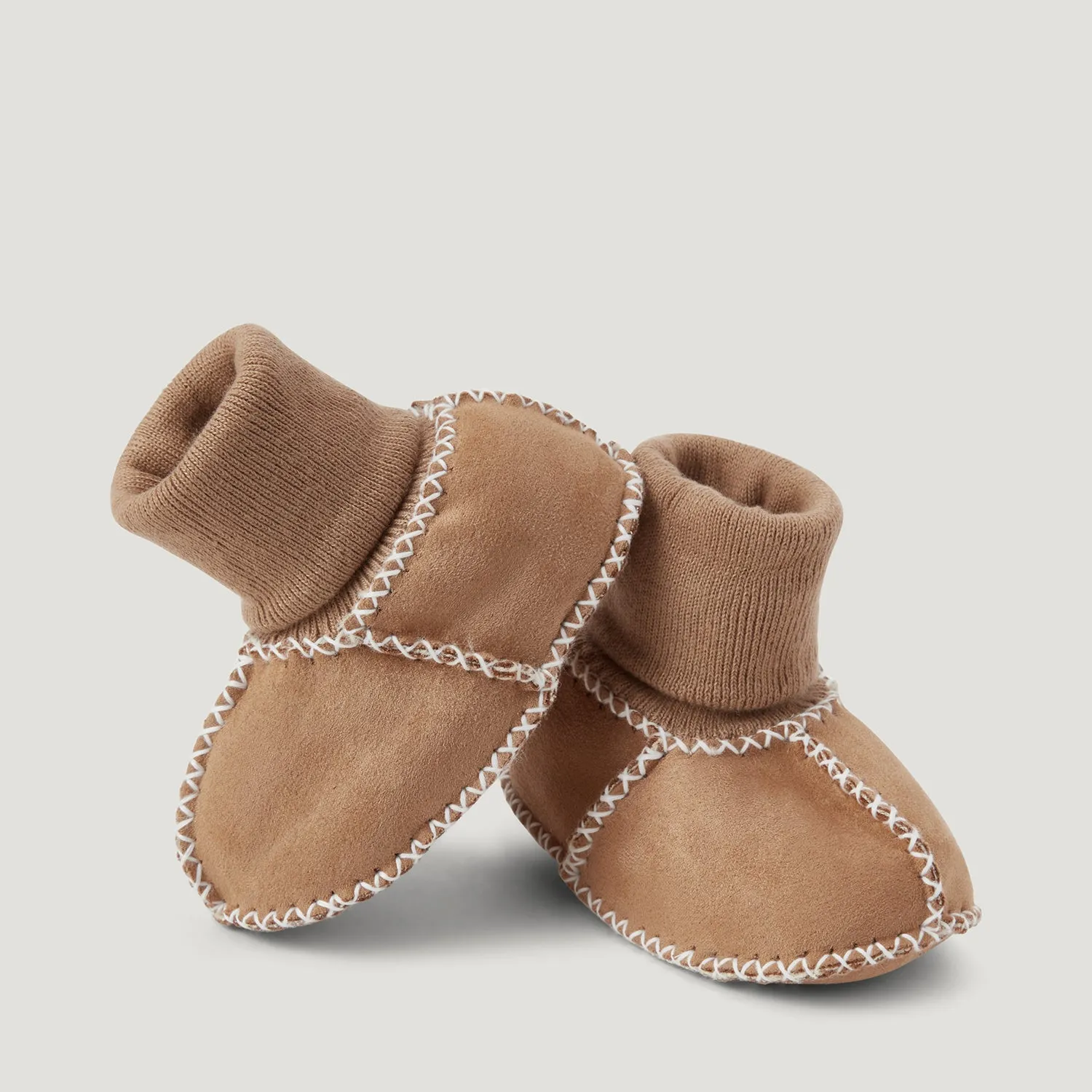 BabyMocs Cosy Mocs futter beige 0-6 måneder