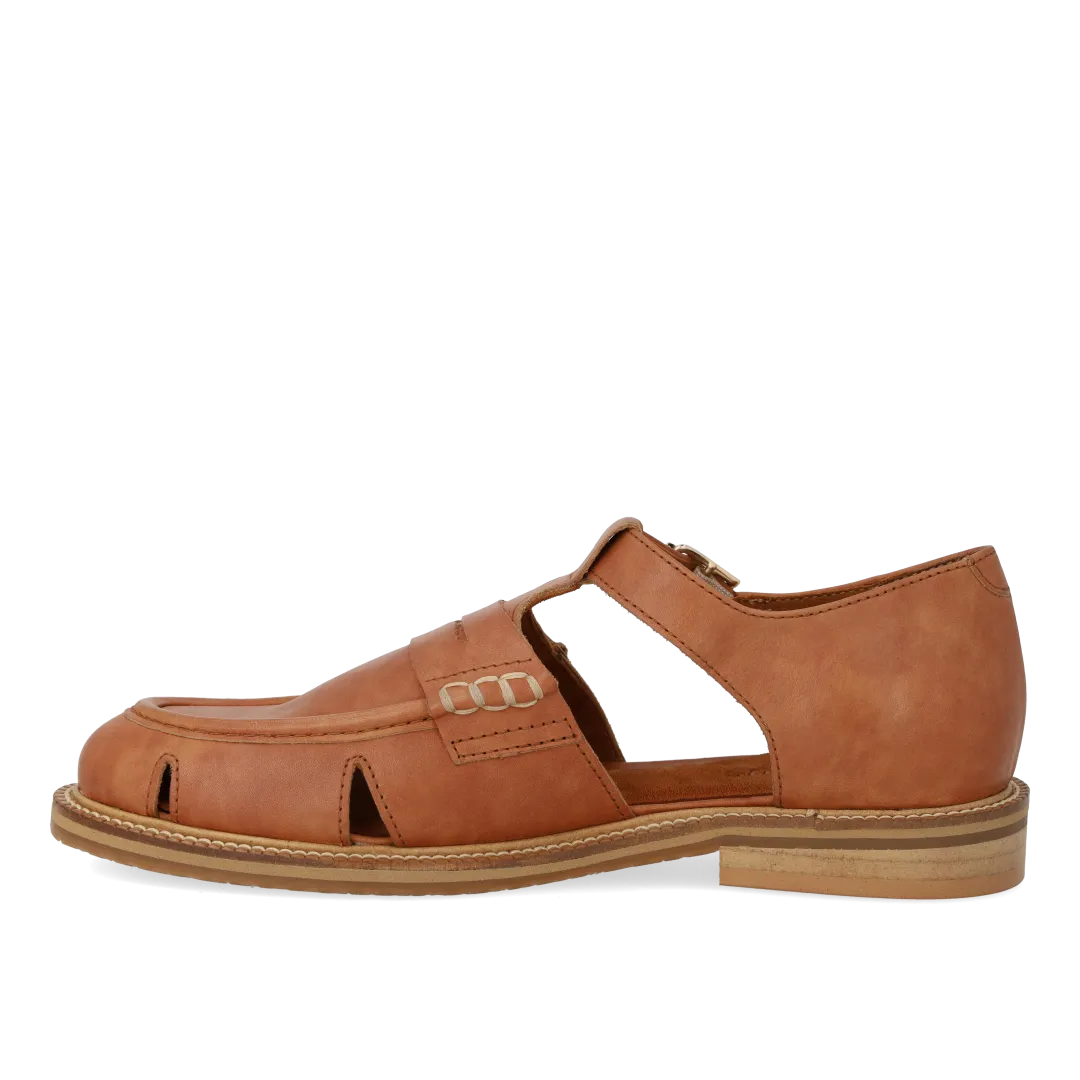 Angulus Penny loafer damesko cut-out stor i størrelsen