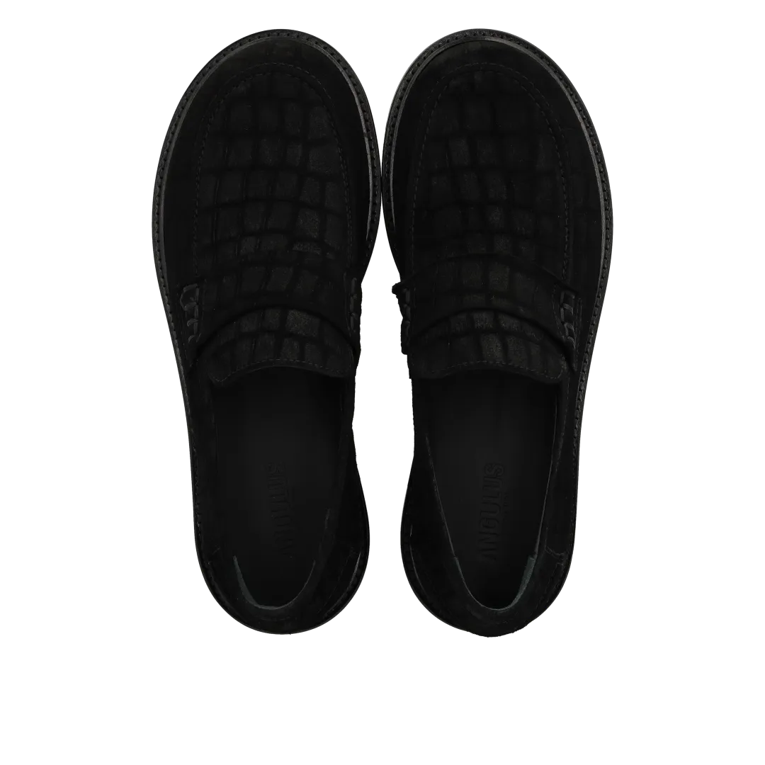 Angulus Penny loafer bred pasform lædersko