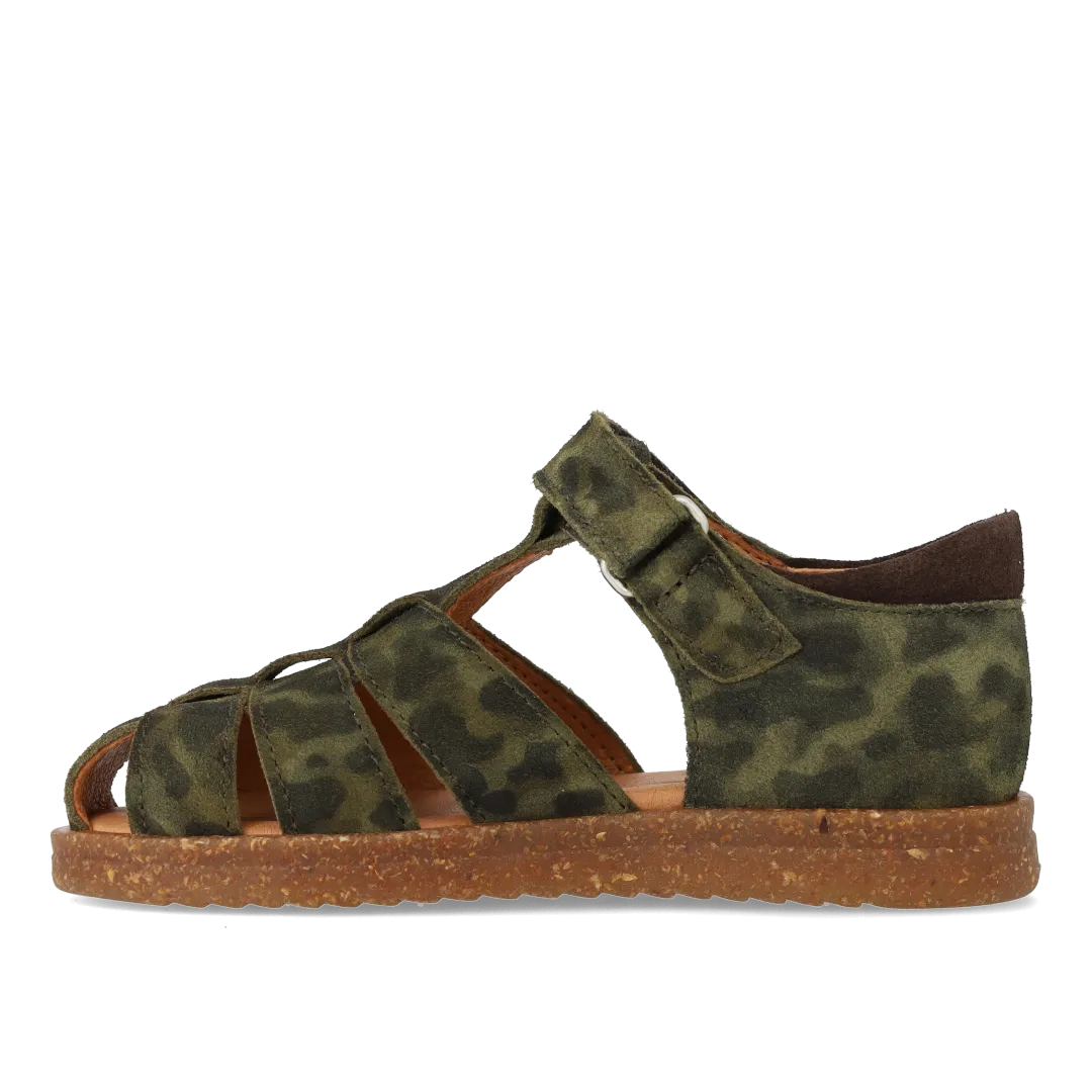 Angulus sandal lukket tå velcro ruskind børn