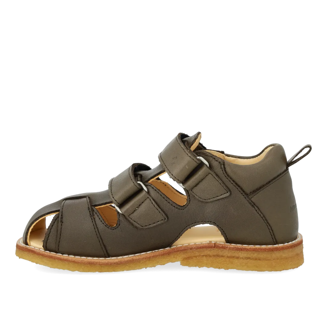 Angulus Sandal med velcro lædersandal børn rummelig