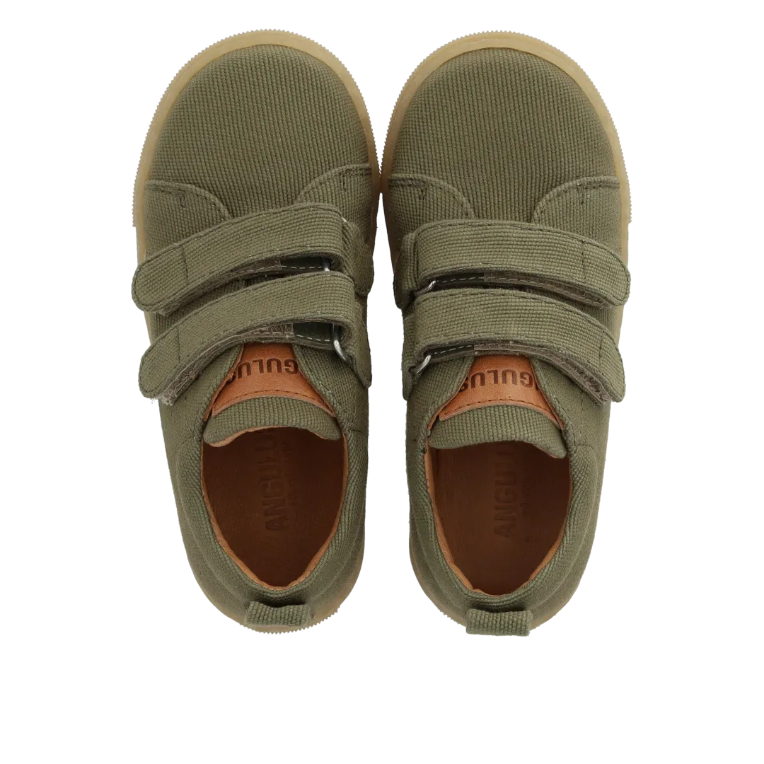 Angulus sneaker bomuldskanvas børn velcro