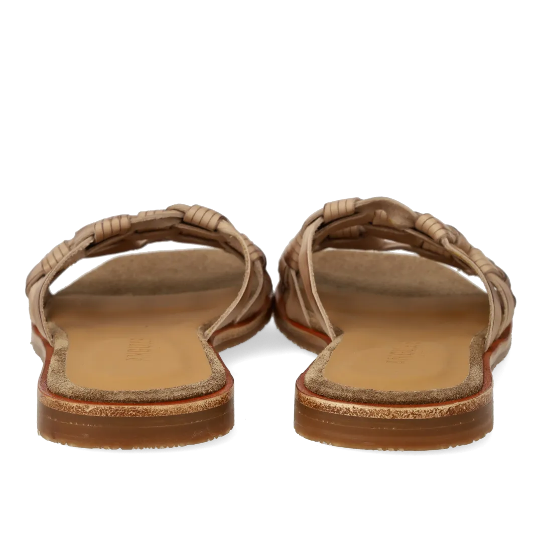 Angulus Slip-on sandal fletdetalje sandal 36-42 helstr