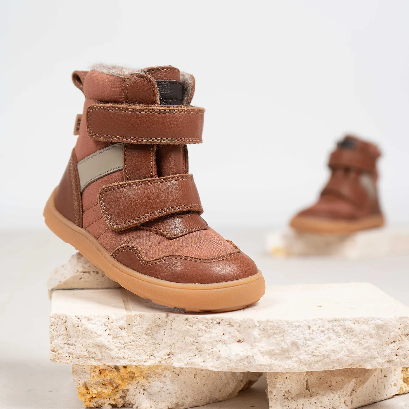 Bisgaard Timo Tex barfod vinterstøvle brown
