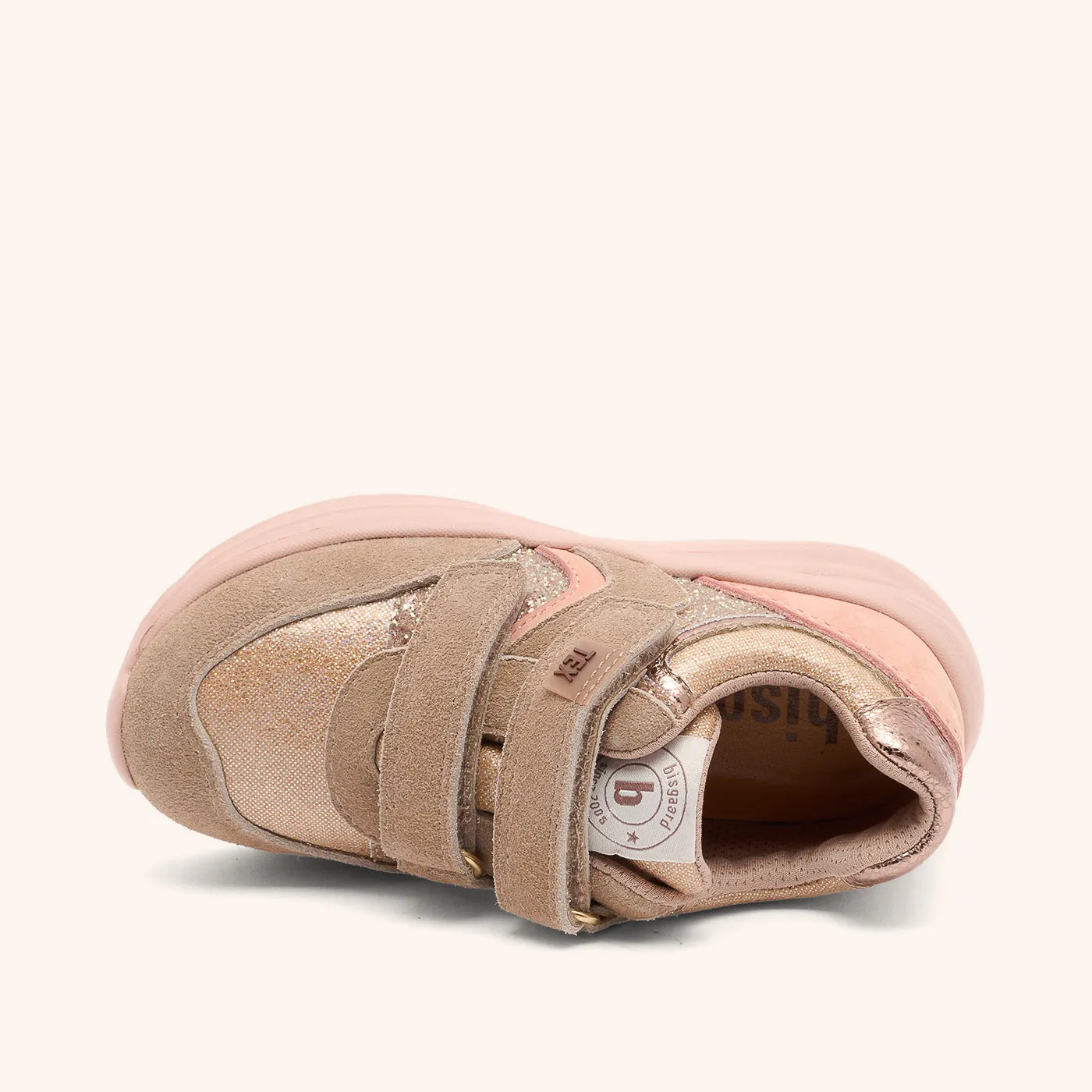 Bisgaard Yuki Tex sneaker glitter beige vandtæt