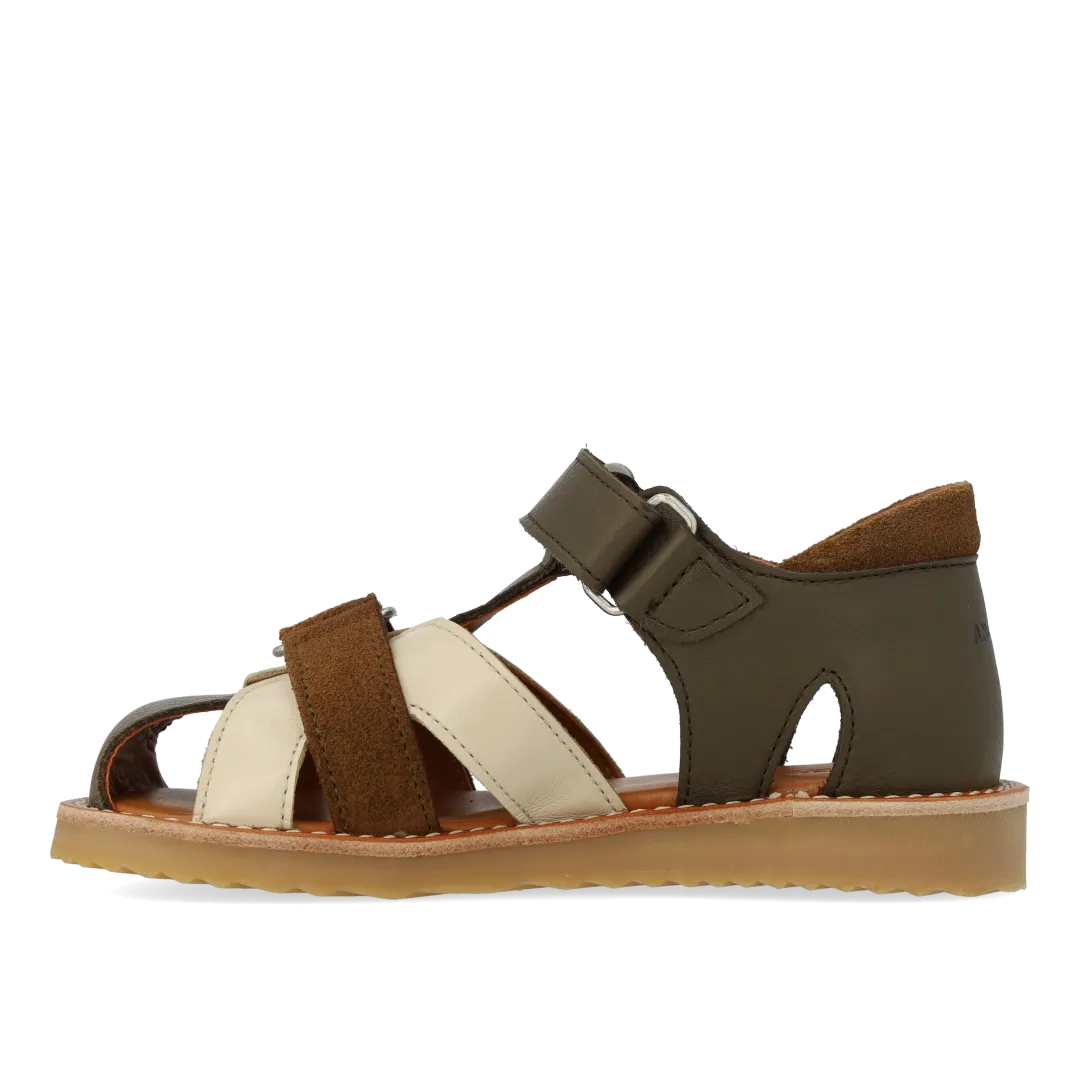 Angulus colour block børnesandal med lukket tå