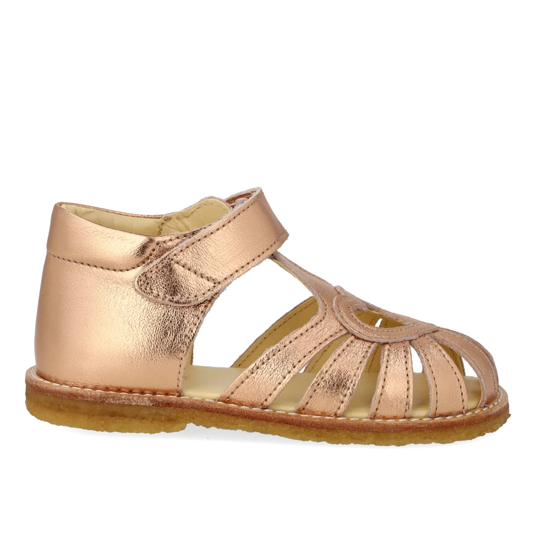 Angulus Begynder Hjertesandal Sandal Læder Velcro