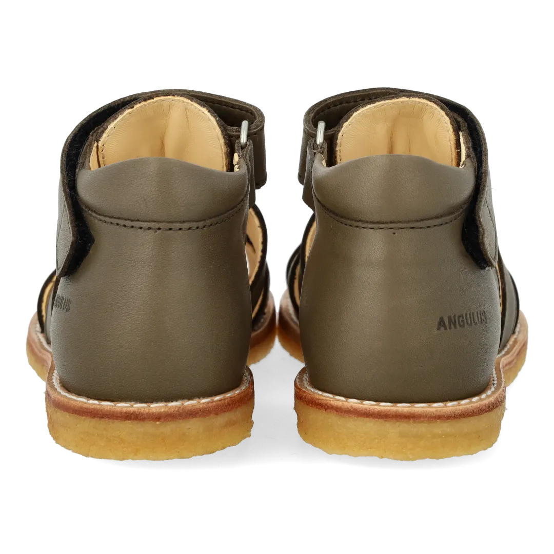 Angulus Begynder sandal velcro lukket tå