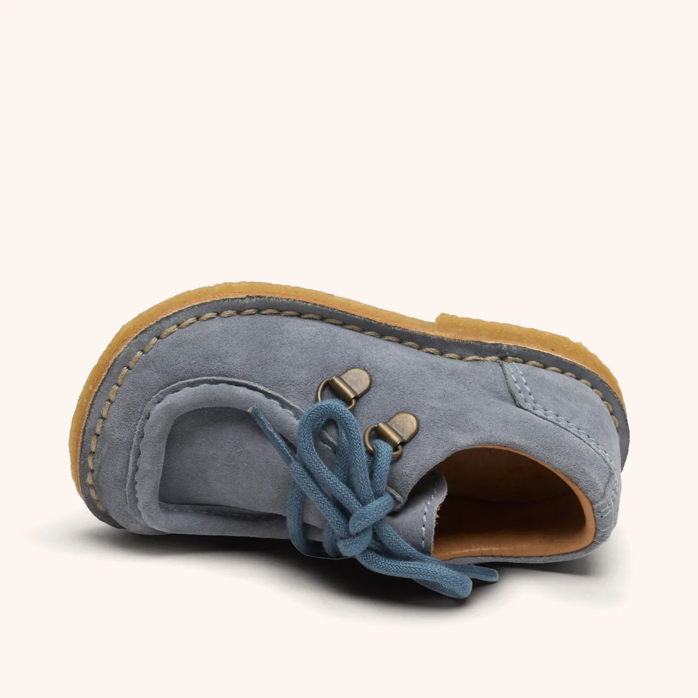 Bisgaard Holden L snøresko baby blue læder