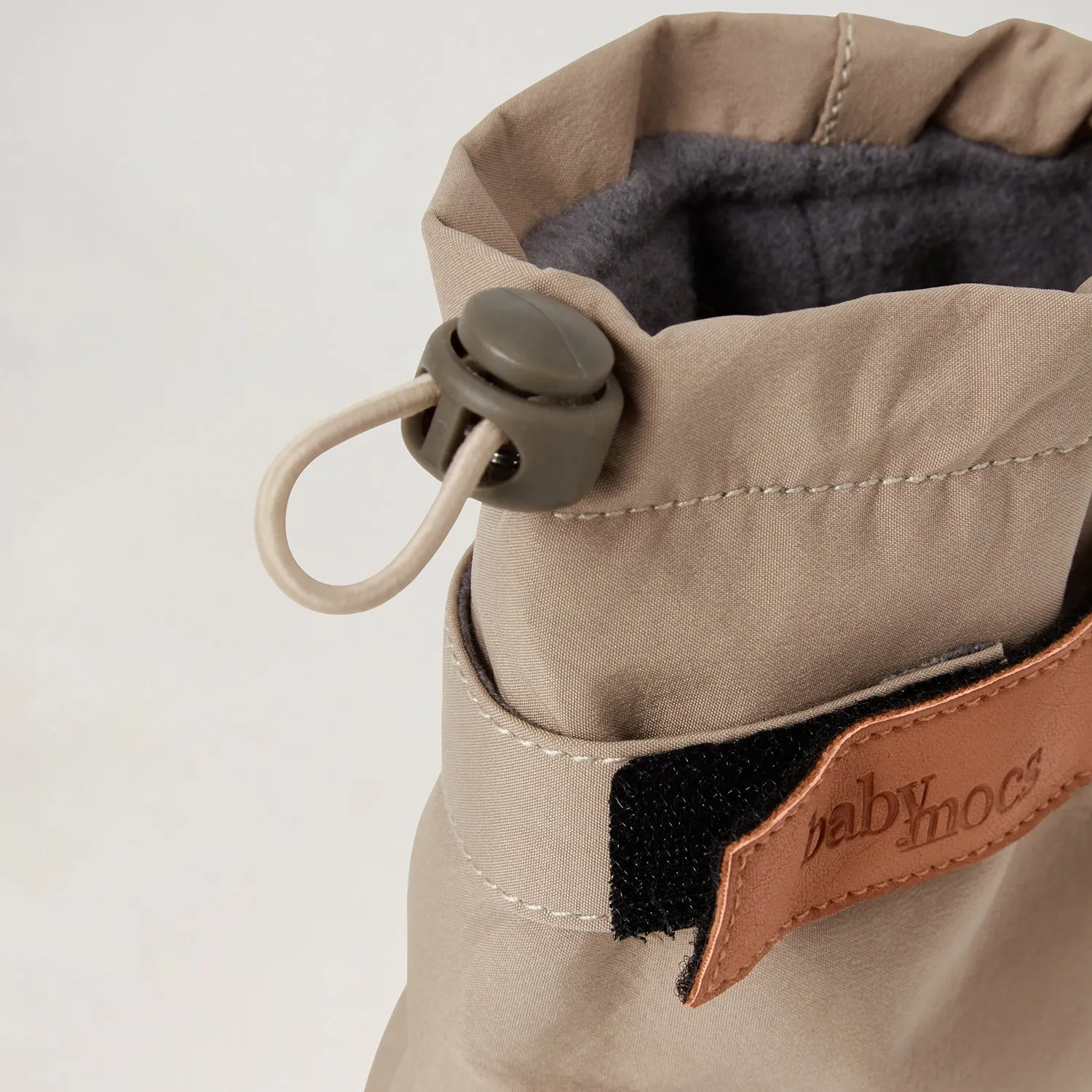 BabyMocs Soft Boots vinterstøvler mørk beige foret
