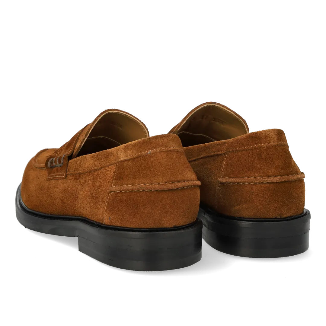 Angulus Penny loafer med flet loafer håndflettet skind