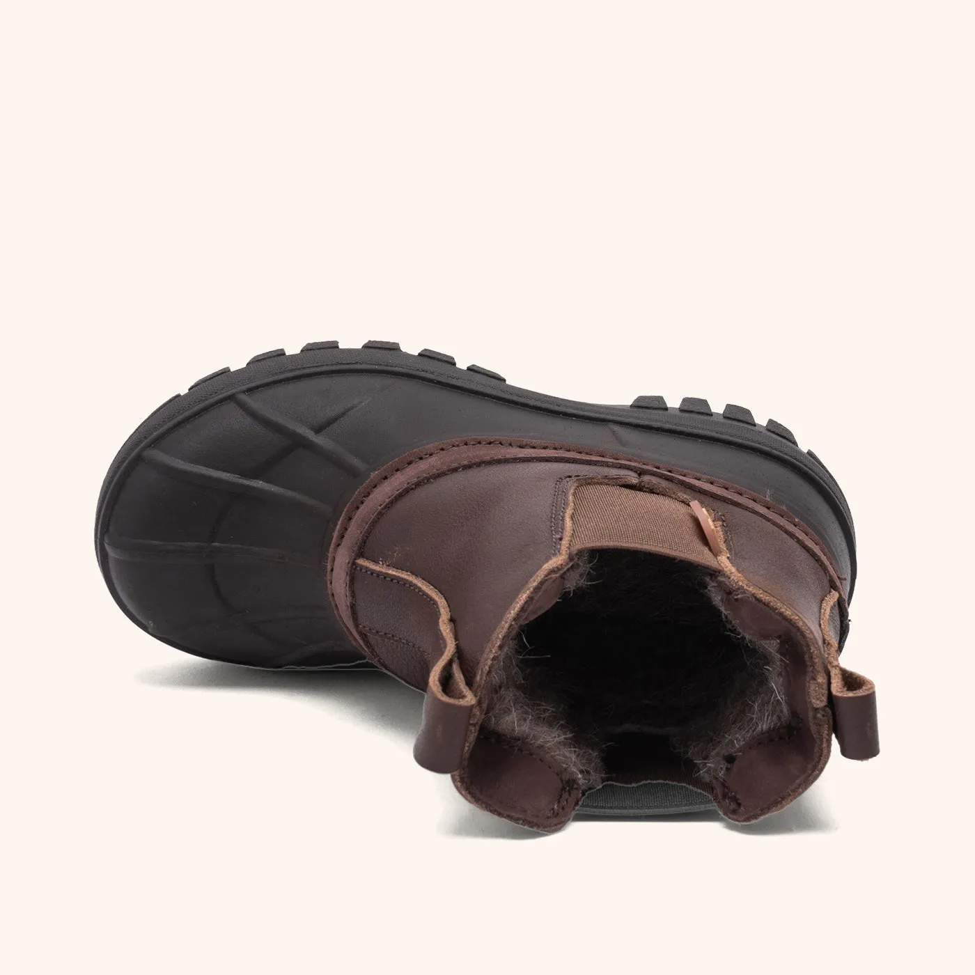 Bisgaard Blake vinterstøvle dark brown uld